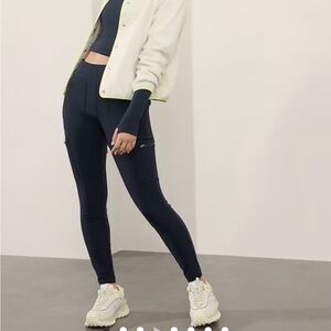 Athleta Headlands Hybrid Tight 12 Black Like New